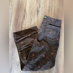 Anthropologie Colette Corduroy Brown / Orange pants - size 26